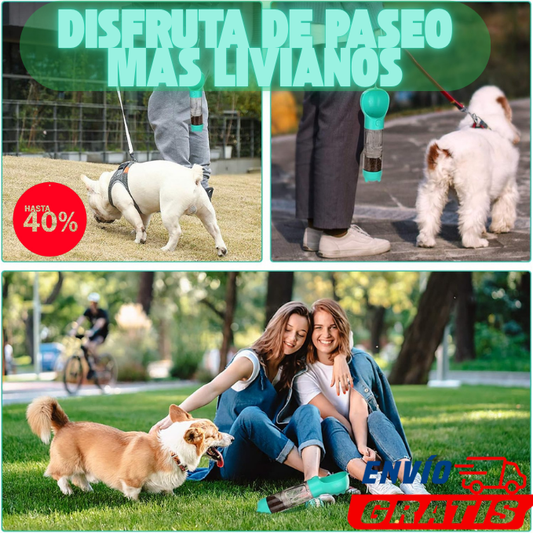 Botella Multifuncional 3 En 1 Para Mascota