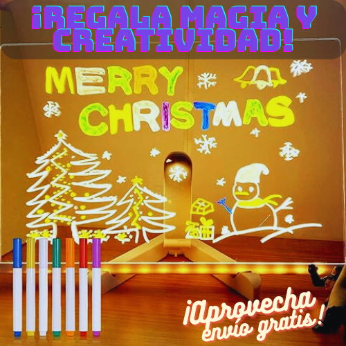 Pizarra Lampara LED Acrílica +7 Colores