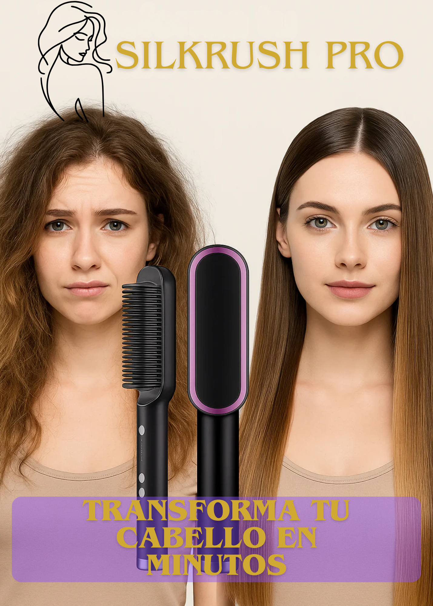 SilkRush Pro – Cabello liso en minutos, sin frizz
