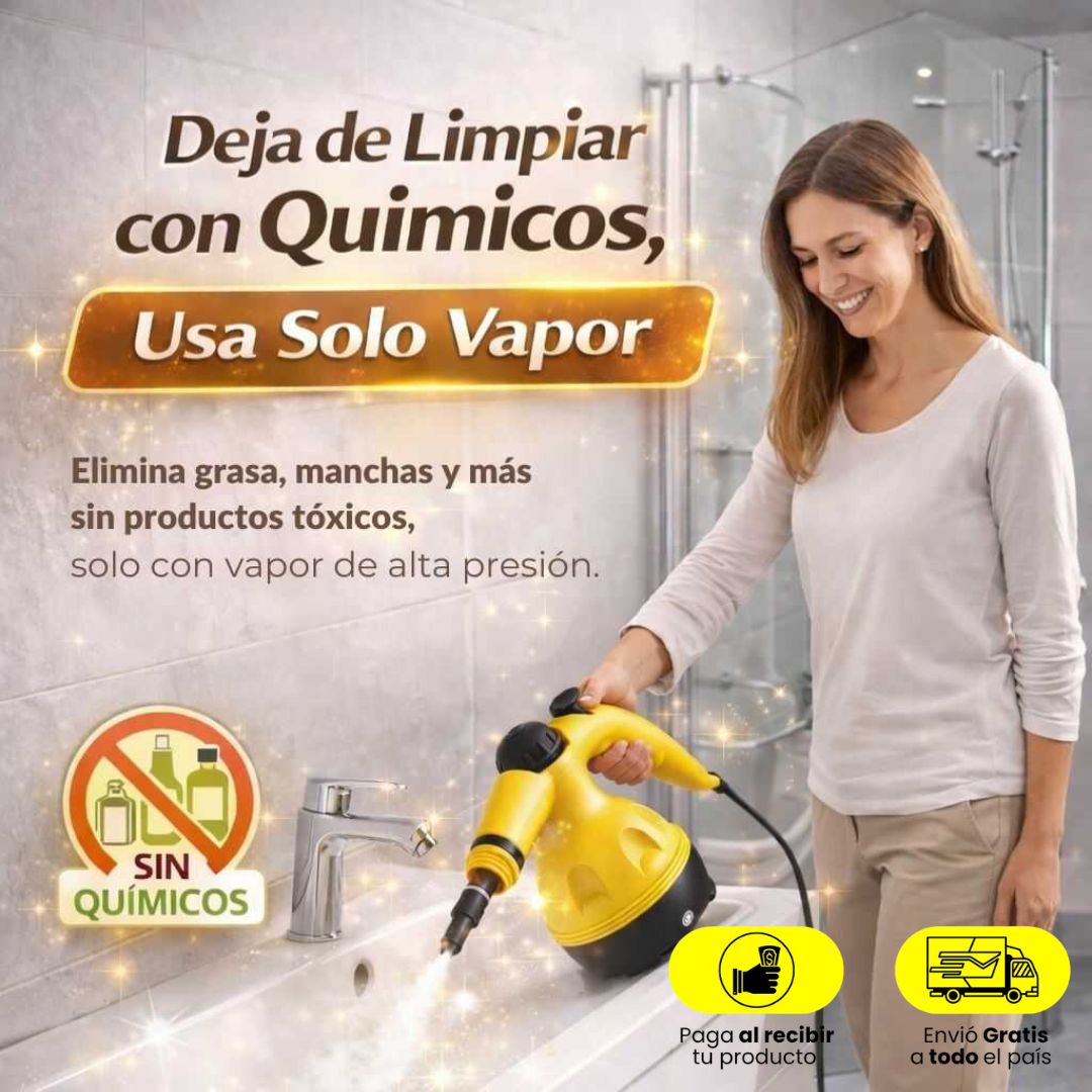 SteamClean Plus - Limpia a fondo sin químicos ni residuos tóxicos