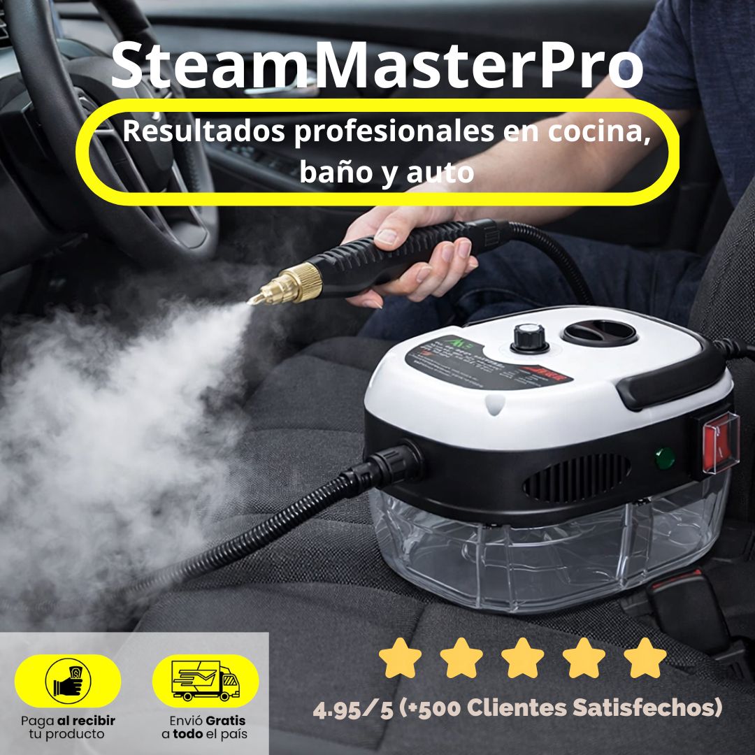 SteamMaster Pro - Resultados profesionales en cocina, baño y auto