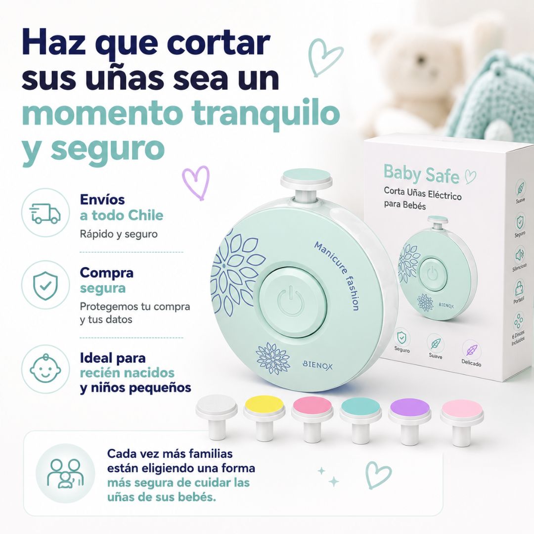 Baby Safe - Corta Uñas Eléctrico Para Bebés