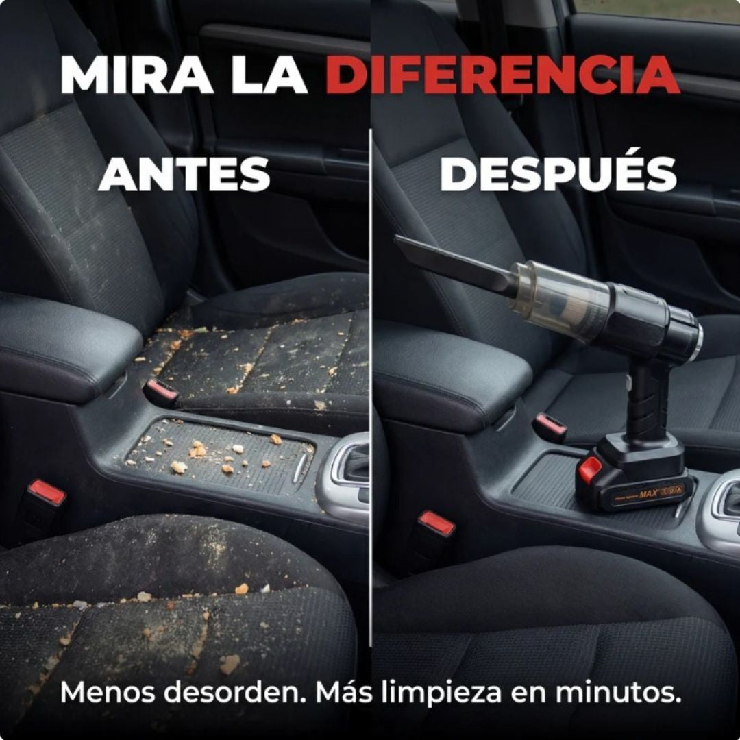 CarVac Pro - Deja el interior de tu auto como nuevo sin cables ni esfuerzo