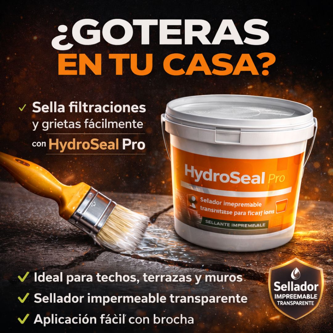 HydroSeal Pro - Sellador líquido que elimina goteras y filtraciones fácilmente