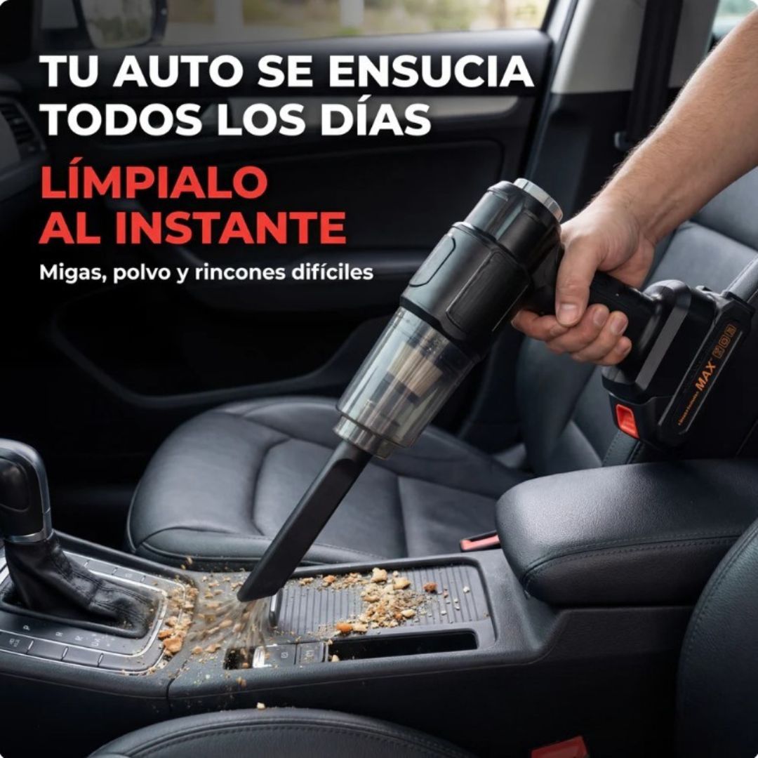 CarVac Pro - Deja el interior de tu auto como nuevo sin cables ni esfuerzo