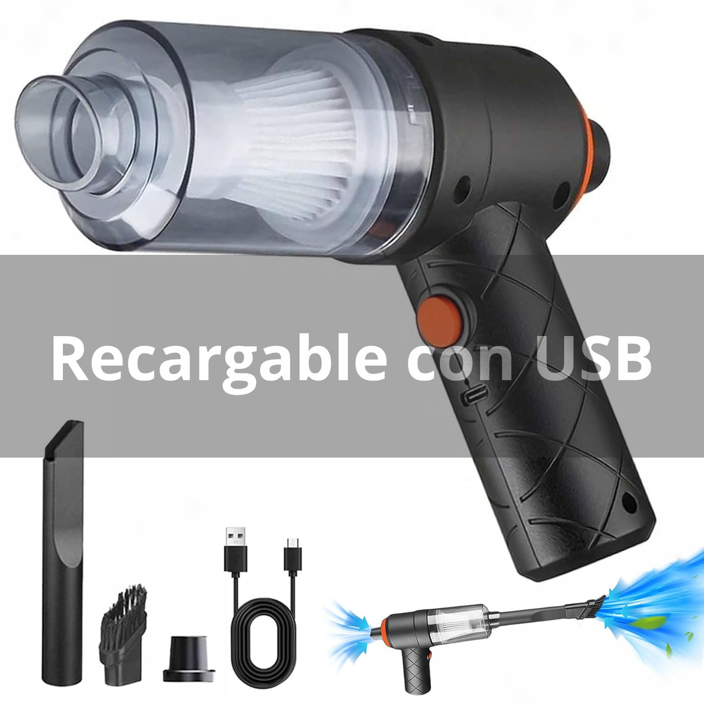 Aspiradora y soplador portátil