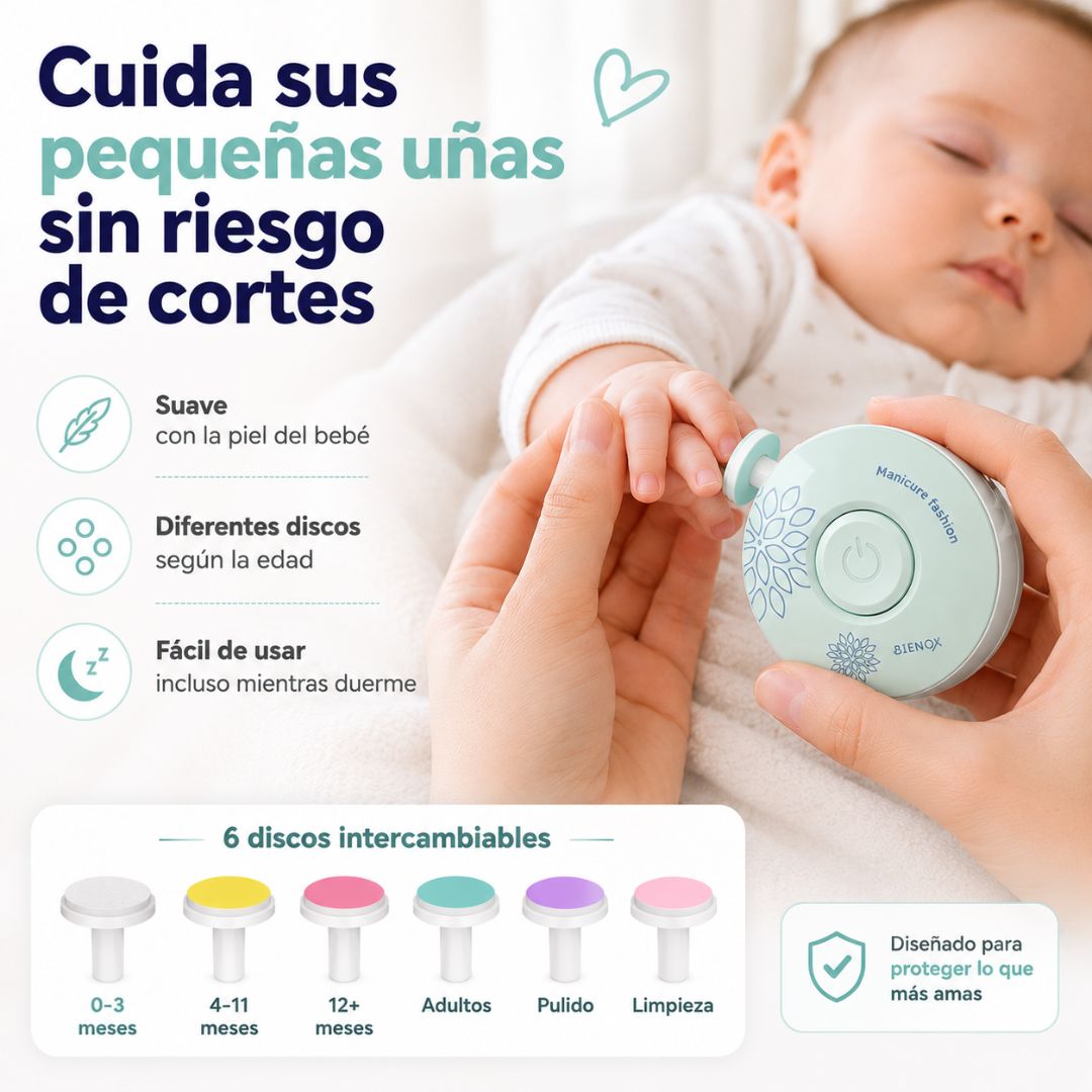 Baby Safe - Corta Uñas Eléctrico Para Bebés