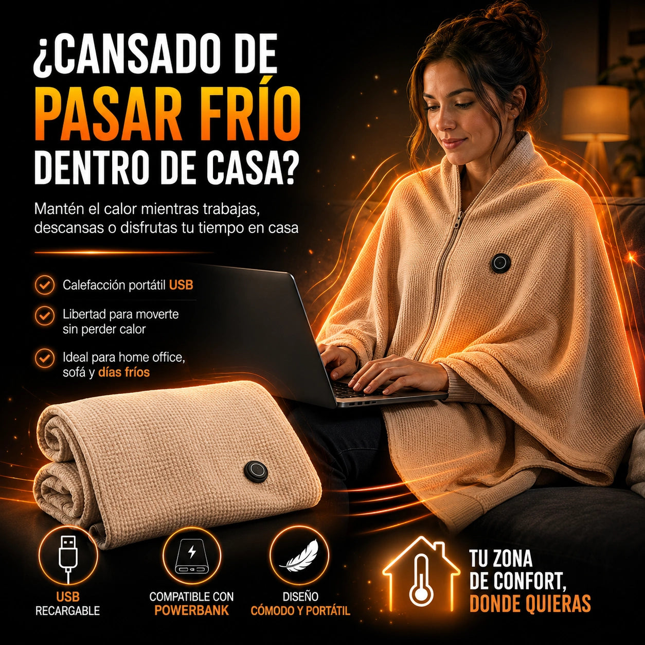 CalorFlex - Manta Calefactora Portátil