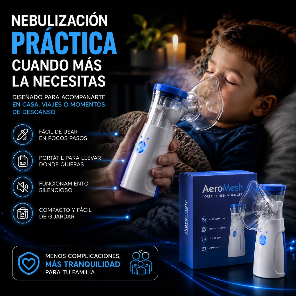 AeroMesh - Nebulizador Inalámbrico