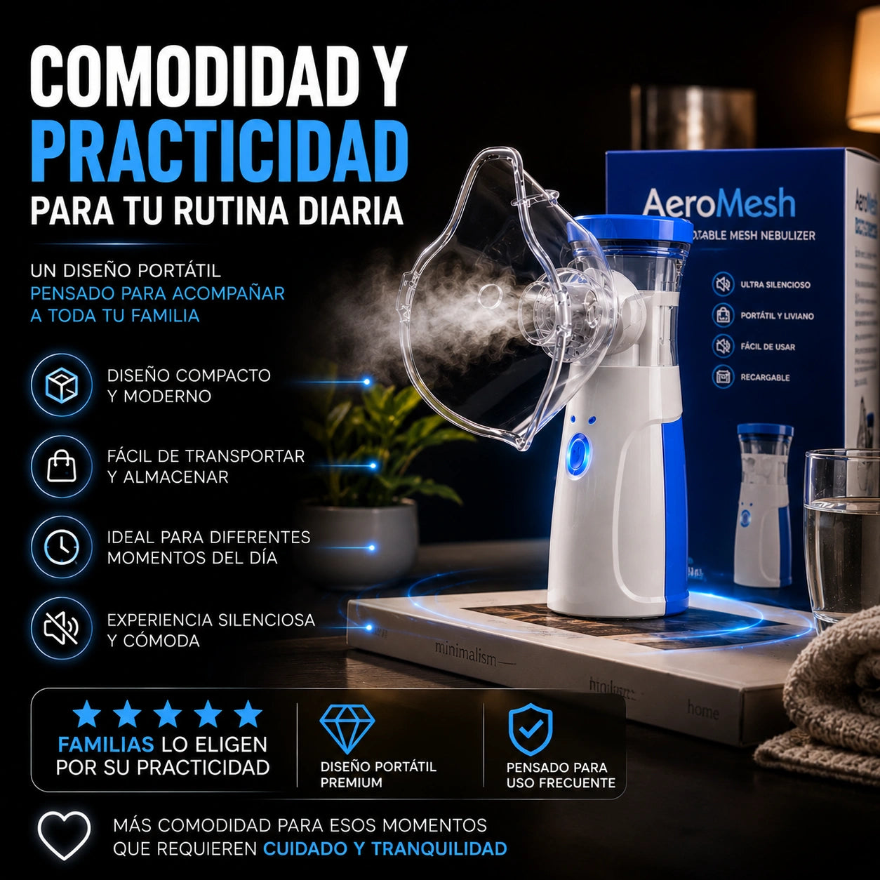 AeroMesh - Nebulizador Inalámbrico