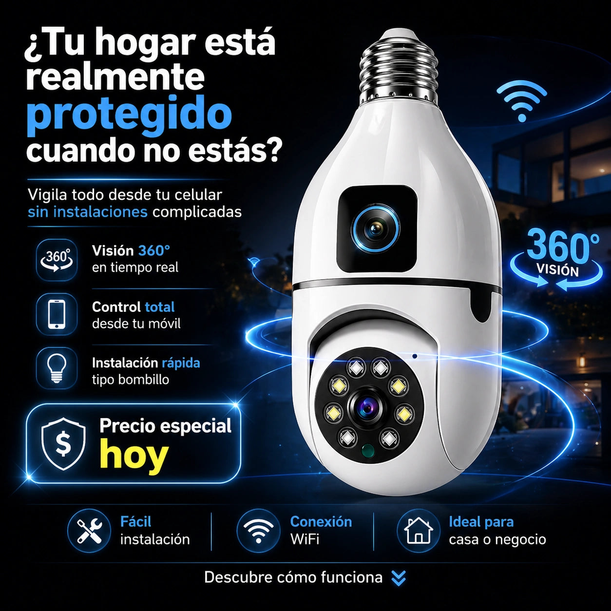 Cámara Wifi 360°
