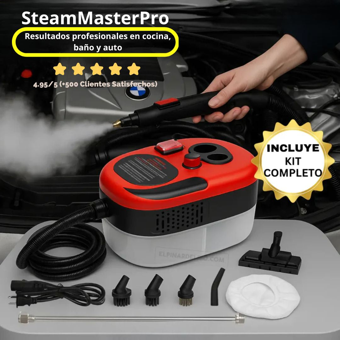 SteamMaster Pro - Resultados profesionales en cocina, baño y auto